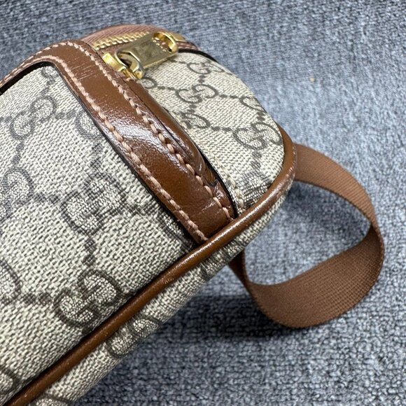 GUCCI Interlocking G Brown Canvas Belt Bag 635-071025 - Picture 8 of 11